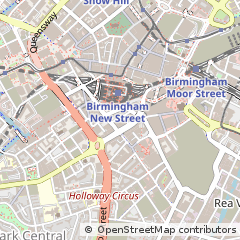 Map of Birmingham, West Midlands