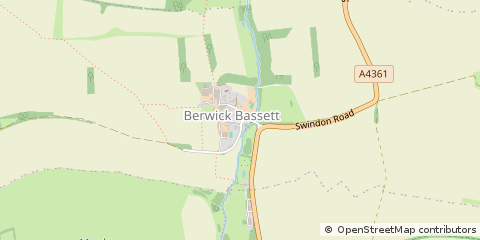 Map of Swindon, Wiltshire