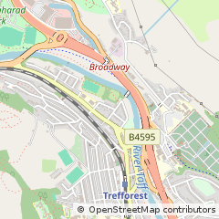 Map of Pontypridd