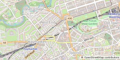 Map of Edinburgh, Midlothian