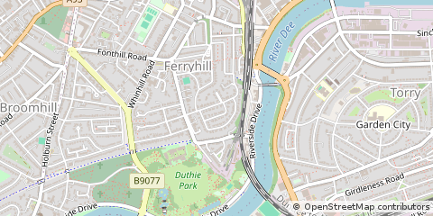 Map of Aberdeen
