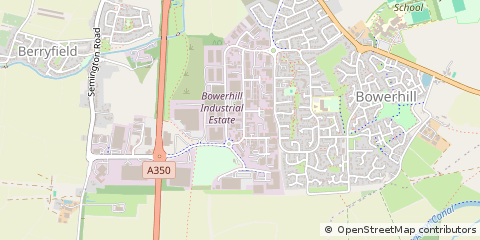 Map of Melksham, Wiltshire