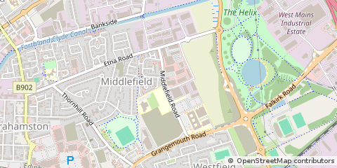 Map of Falkirk, Stirlingshire
