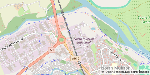 Map of Perth, Perthshire