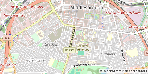 Map of Middlesbrough