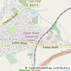 Map of Okehampton, Devon