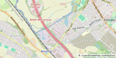 Map of Horwich, Bolton