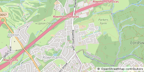 Map of Southampton, Hampshire