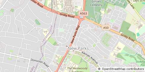 Map of Leicester