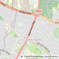 Map of Leicester
