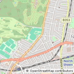 Map of Richmond, Surrey
