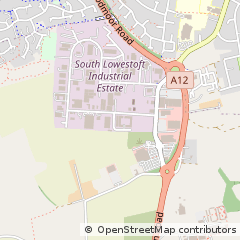 Map of Lowestoft, Suffolk