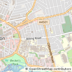 Map of Northampton, Northamptonshire