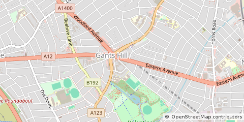 Map of Ilford, Essex