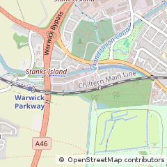 Map of Warwick, Warwickshire