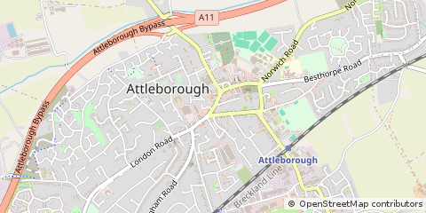 Map of Attleborough