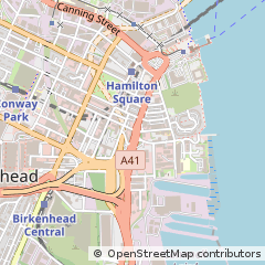 Map of Birkenhead, Wirral