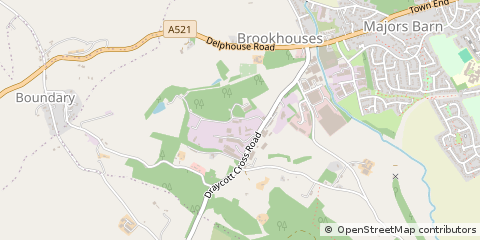 Map of Cheadle, Staffordshire