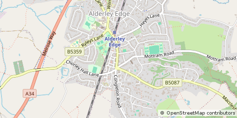Map of Alderley Edge