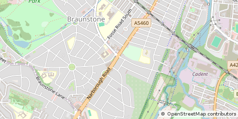 Map of Leicester, Leicestershire