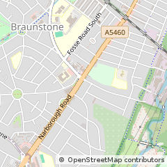 Map of Leicester, Leicestershire