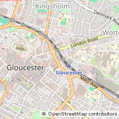 Map of Gloucester, Gloucestershire