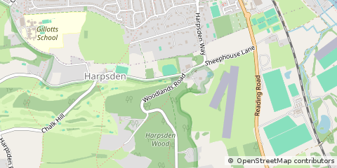 Map of Henley-on-Thames, Oxfordshire