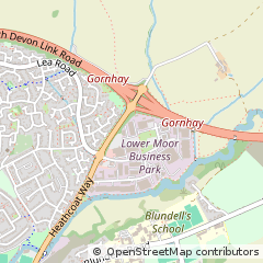 Map of Tiverton, Devon