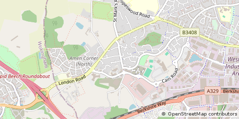 Map of Bracknell, Berkshire