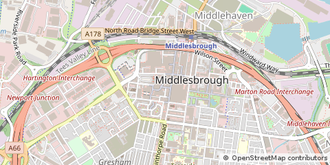 Map of Middlesbrough