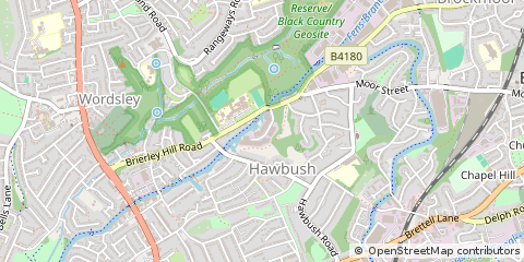 Map of Brierley Hill, West Midlands
