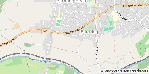 Map of Maidstone, Kent