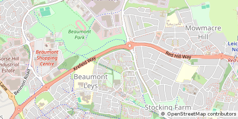 Map of Leicester