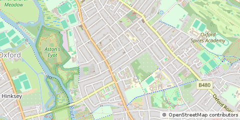 Map of Oxford, Oxfordshire