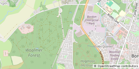 Map of Bordon