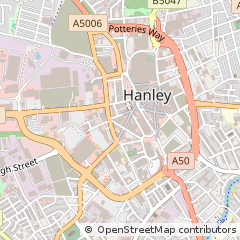 Map of Stoke-on-Trent, Staffordshire