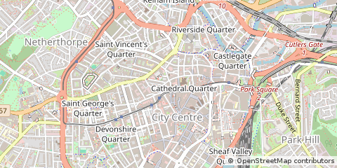 Map of Sheffield
