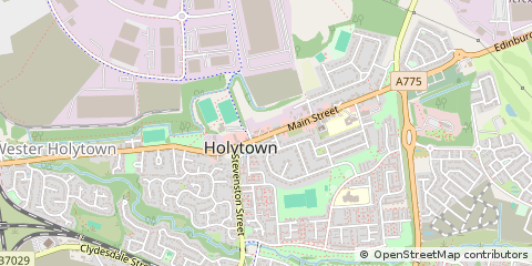 Map of Holytown, North Lanarkshire