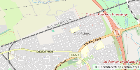 Map of Stockton-on-Tees