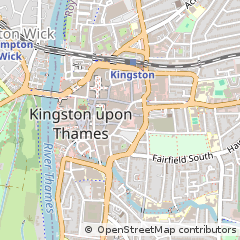 Map of Kingston Upon Thames, Surrey