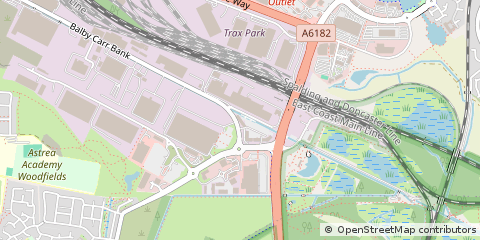 Map of Doncaster, South Yorkshire