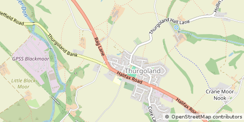 Map of Sheffield, South Yorkshire