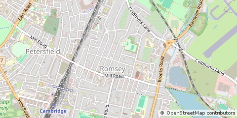 Map of Cambridge, Cambridgeshire