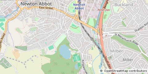 Map of Newton Abbot, Devon