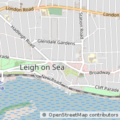 Map of Leigh-on-SEA, Essex
