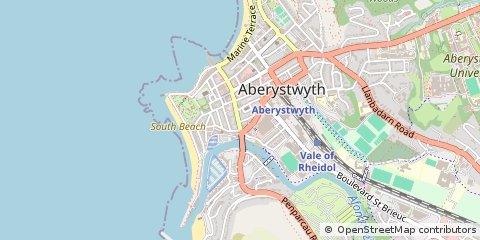 Map of Aberystwyth, Ceredigion