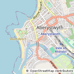 Map of Aberystwyth, Ceredigion