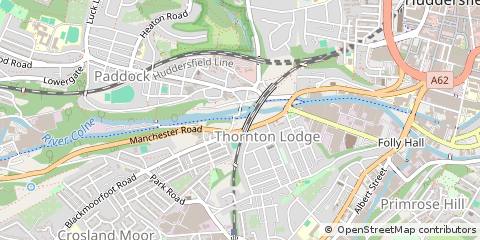 Map of Huddersfield