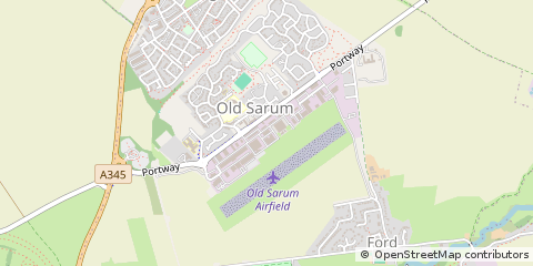 Map of Salisbury, Wiltshire