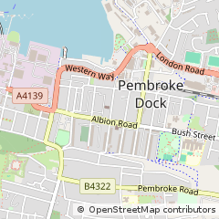 Map of Pembroke Dock, Dyfed